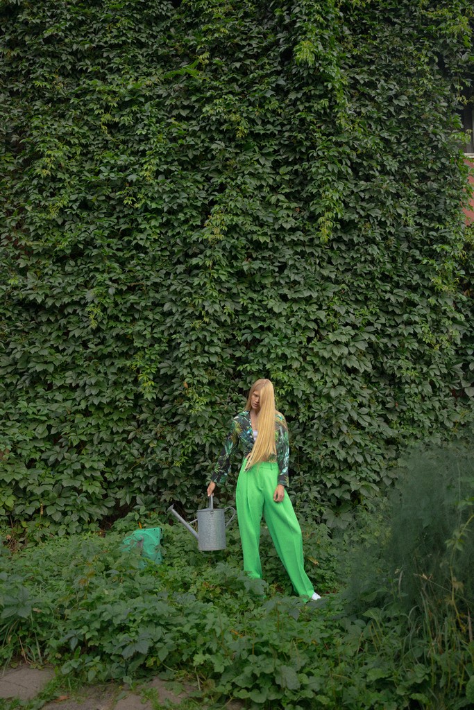 Go with mint green pants