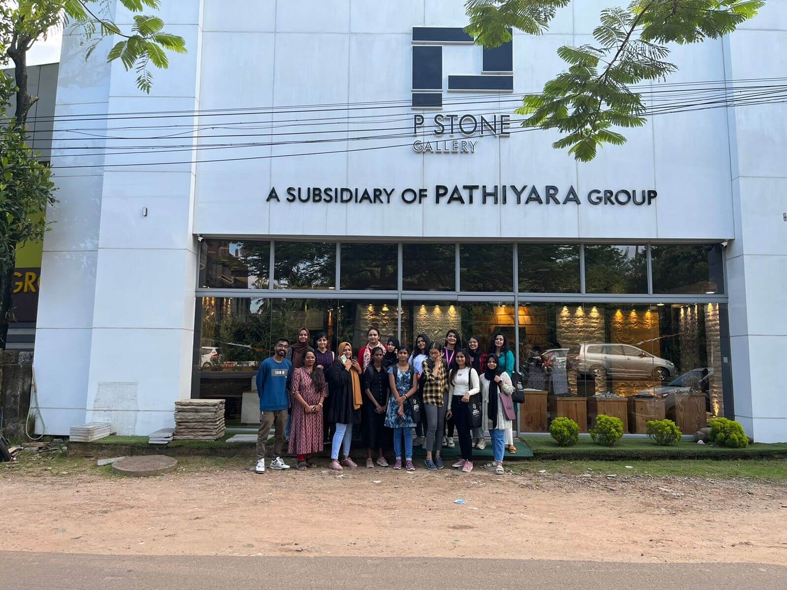 P Stone Gallery Store Visit by Interior design students Academy of Design and Management