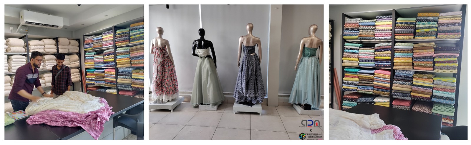 Pride Mark Fabric Store visit by DFD students of ADM